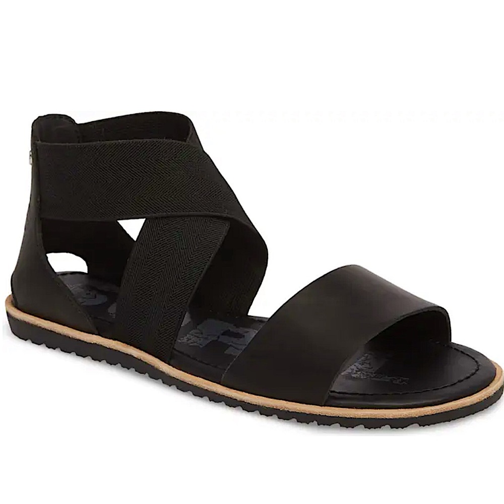 SOREL BLACK ELLA ll SANDAL/SIZE 9